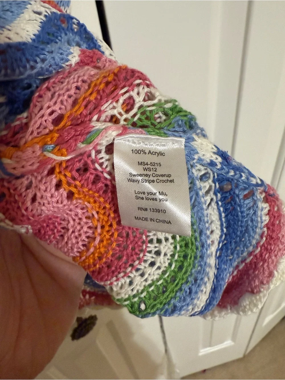 Show Me Your Mumu Sweeney Chevron Crochet Coverup